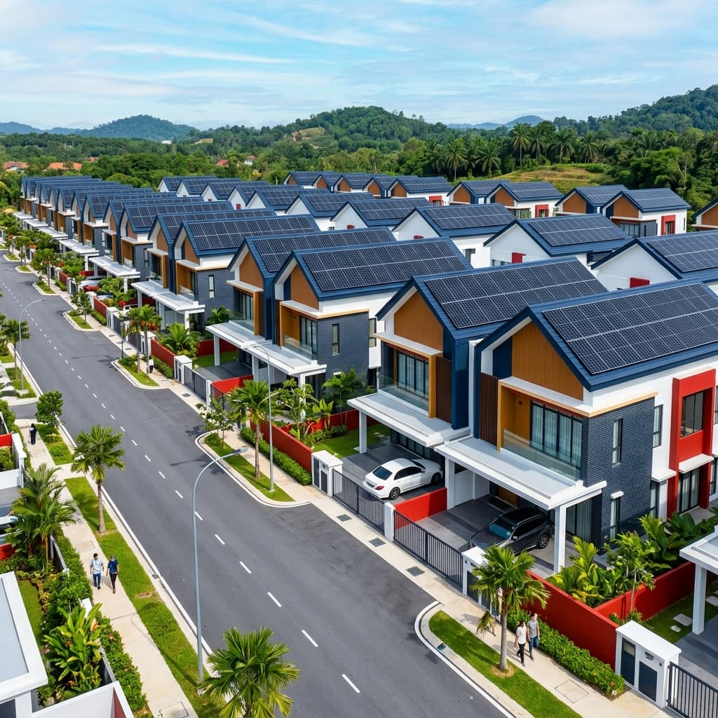 Premium residential housing project pre-wired with solar-ready installations