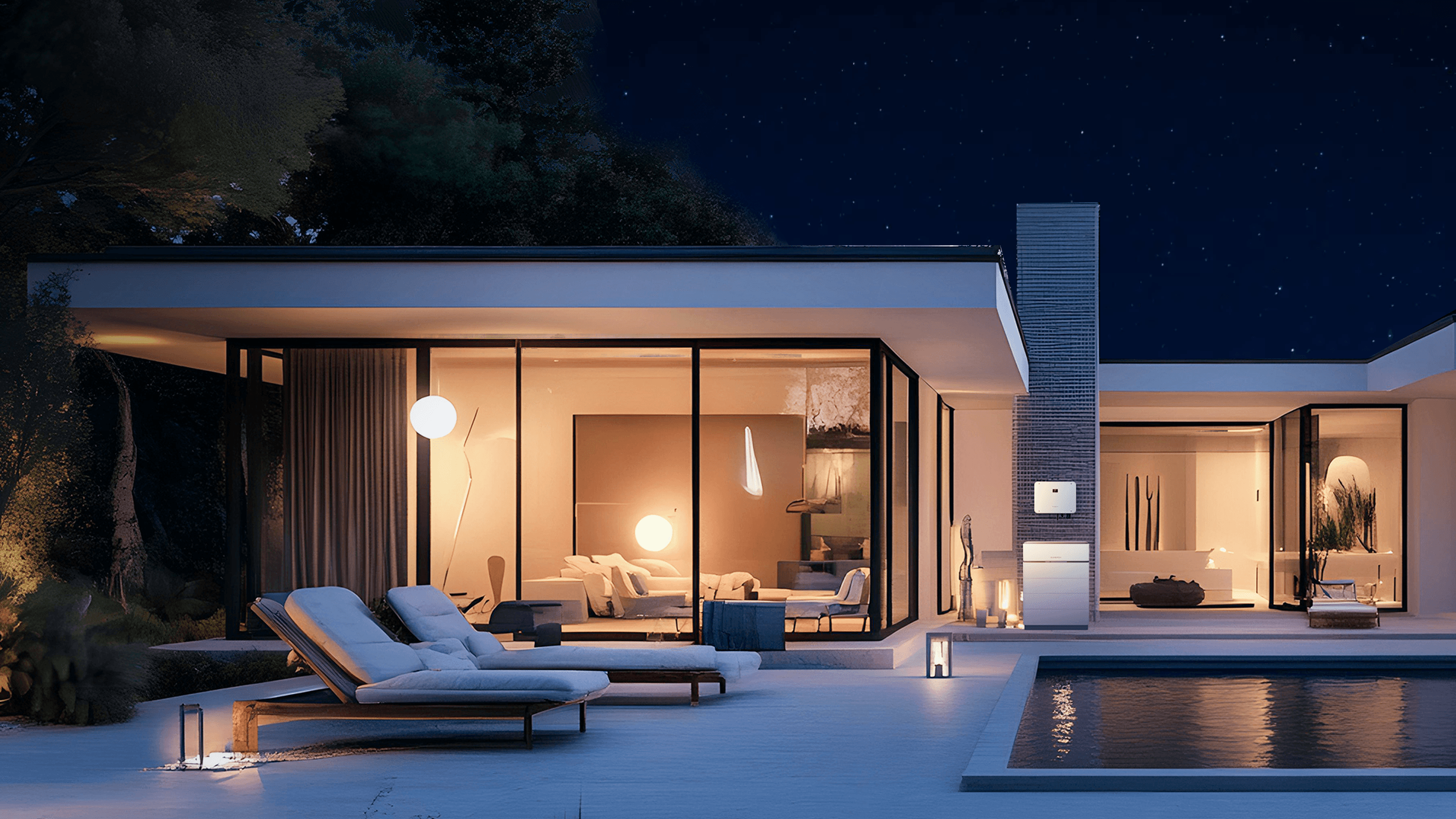 Sungrow residential energy flow — solar to home, battery, and grid