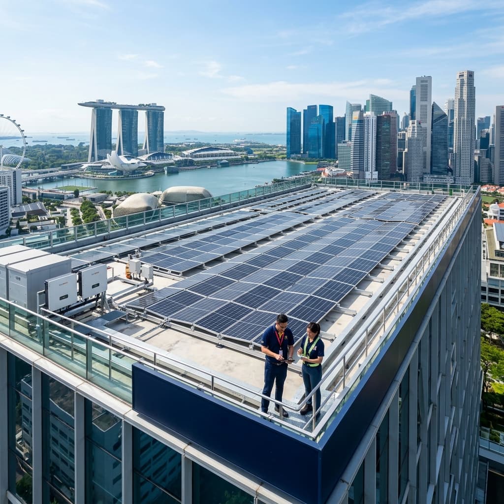 Urban Singapore high-rise commercial solar consulting and installer tender