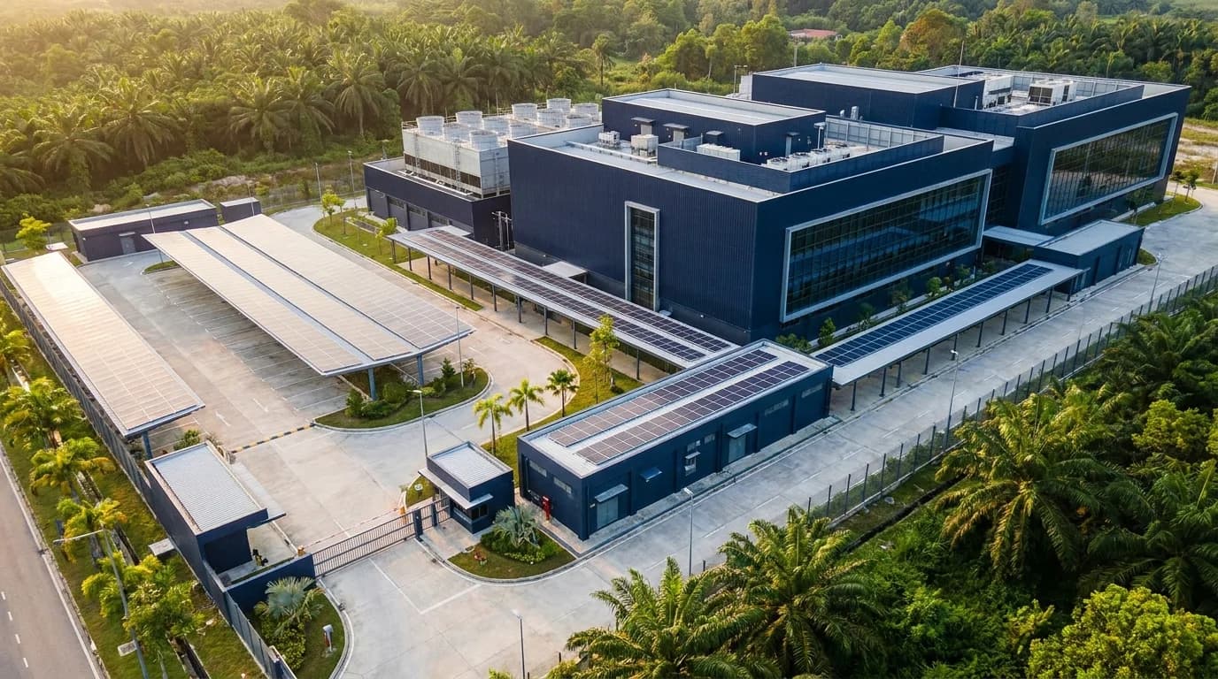 Konsep ilustrasi: Solar untuk kampus pusat data Malaysia