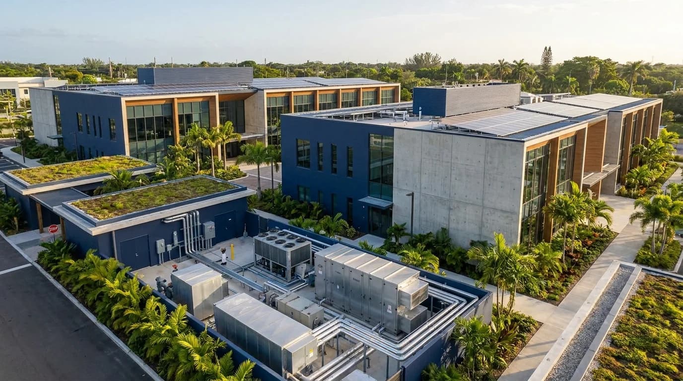 Konsep ilustrasi janaan AI: perkhidmatan solar untuk rumah dan perniagaan Malaysia